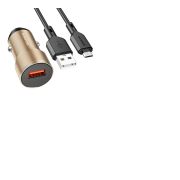 Автомобильное зарядное устройство 1USB 3.0A QC3.0 18W быстрая зарядка