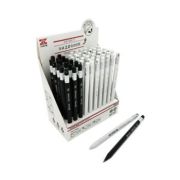 Карандаш механ.  CY-126 «Черный и белый» 2.0мм, 2B, трехгранный корпус, с точилкой, цвета ассорти