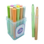 Мелки гелевые 12 цв. DD-98 «Макарон цвета» выкручивающиеся 13,5см, в пластиковом пенале  001-14507