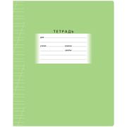 Тетрадь 12л., косая линия BG «Школьная», зеленая, экон.