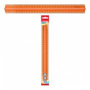Линейка с держателем пластиковая ErichKrause Neon, 30см, оранжевая, во флоупаке