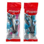 Циркуль 120 мм, Maped «Essentials», пластиковый, с держателем, с карандашом, безопасная игла