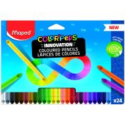 НАБОР ЦВЕТНЫХ КАРАНДАШЕЙ MAPED COLOR'PEPS INFINITY 24 ЦВЕТА, ТРЕХГРАН. КОРП. КАРТ.УП.