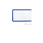 Бейдж вертикальный без шнура, 65*100мм, синяя вставка, пластик 2107-1 J.Otten