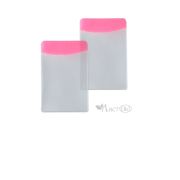 Бейдж вертикальный без шнура, 74*104мм, красная вставка, винил Т-091 J.Otten