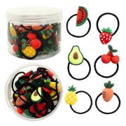 Резинка для волос «Ассорти», ЦЕНА ЗА 1 ШТ, в пластик.упак. с крышкой ZF1534-8