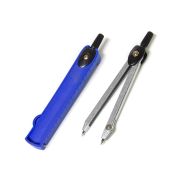 Циркуль Alingar, металлический циркуль, грифель, пластиковый футляр