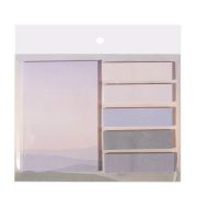 Набор блоков для записей с клеевым краем, Alingar, 5 шт.- 12 х 45 мм, 1 шт. - 50 х 75 мм, по 20 л.