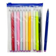 Карандаш Вечный  DF-20 НB пластиковый стержень, пластиковый корпус, с ластиком, цвета ассорти, в зип-пакете (12/2400)