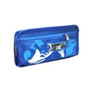 Пенал « KWELT » 1 отделение 195*90*40мм, Transformers, внешний карман на молниии, цвет - синий, текстиль, пакет, европодвес