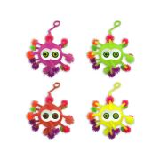 Игрушка-попрыгунчик светящаяся « ЙО-ЙО » Микроб 6см, ассорти (без возможности выбора цвета), картонный дисплей 27*17*17см