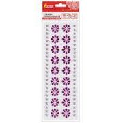 Стразы декоративные  самокл  Пурпурные цветы 661585